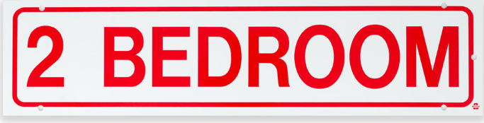 Rider Sign-2 Bedroom