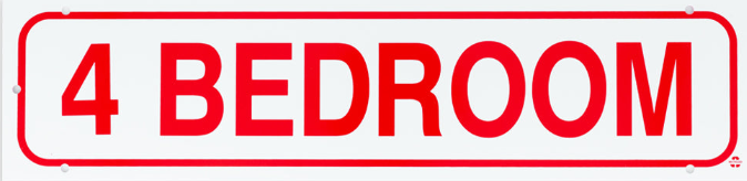 Rider Sign-4 Bedroom