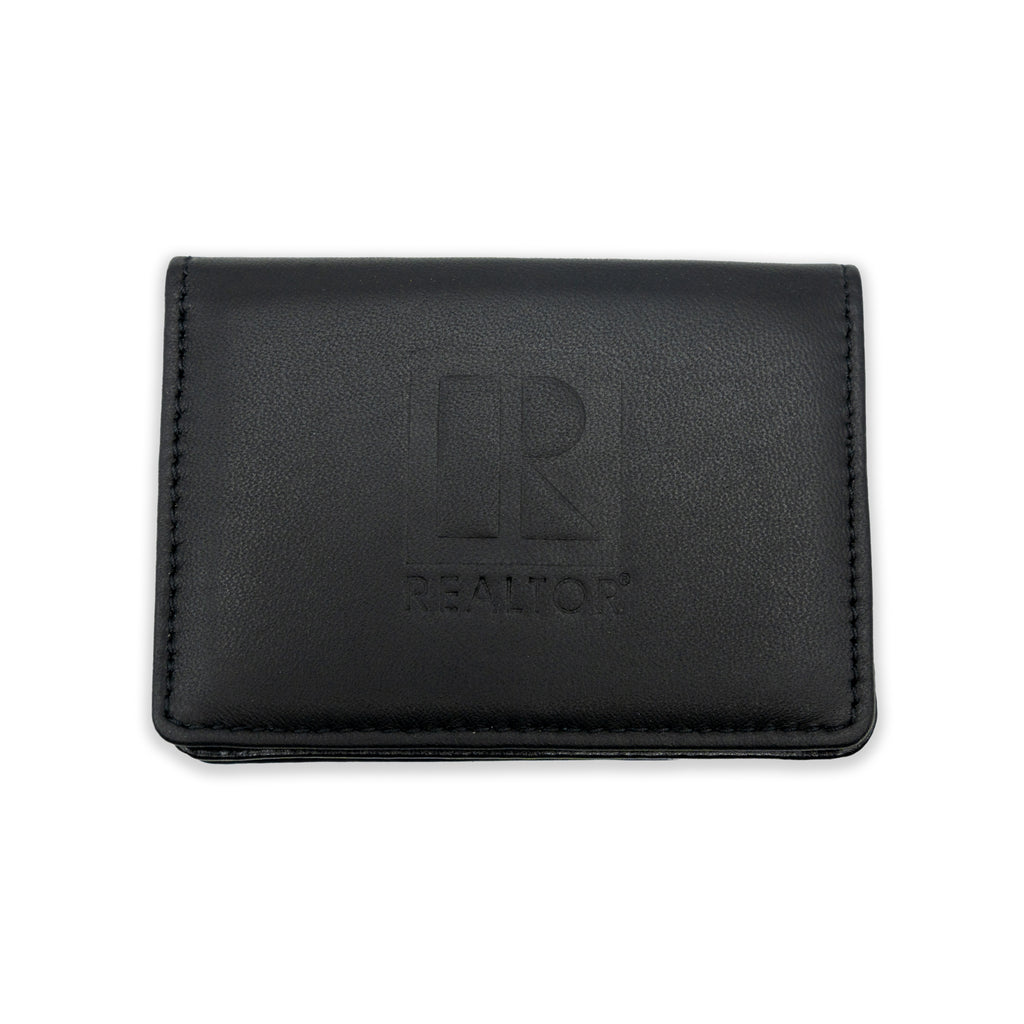 Leather Business Card Wallet with REALTOR Logo