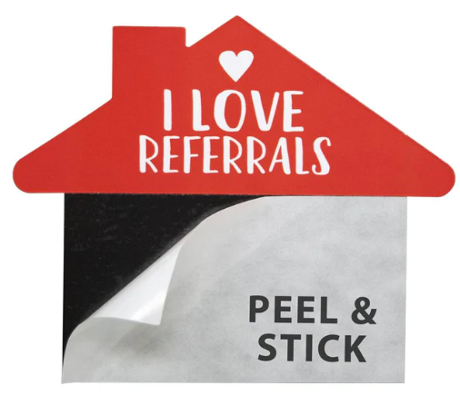 I Love Referrals Business Card Magnet - 25