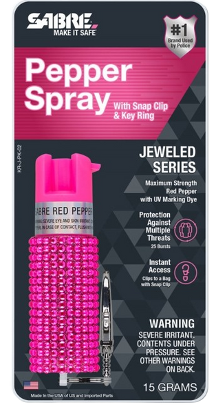 SABRE Pepper Spray (Jeweled Series)