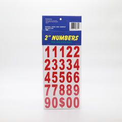 Numbers 2 inch