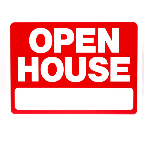 Plastic Sign-Open House
