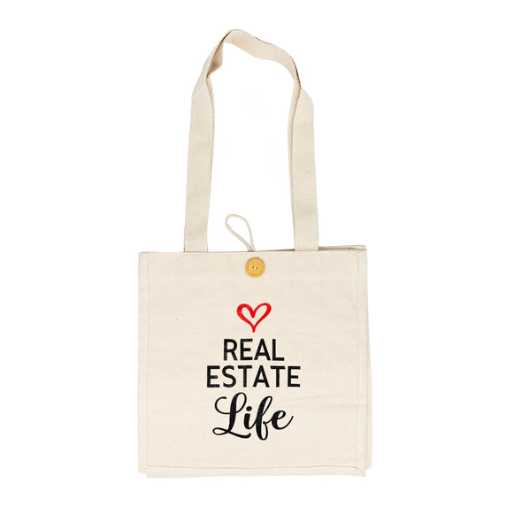 Real Estate Life Reusable Canvas Bag